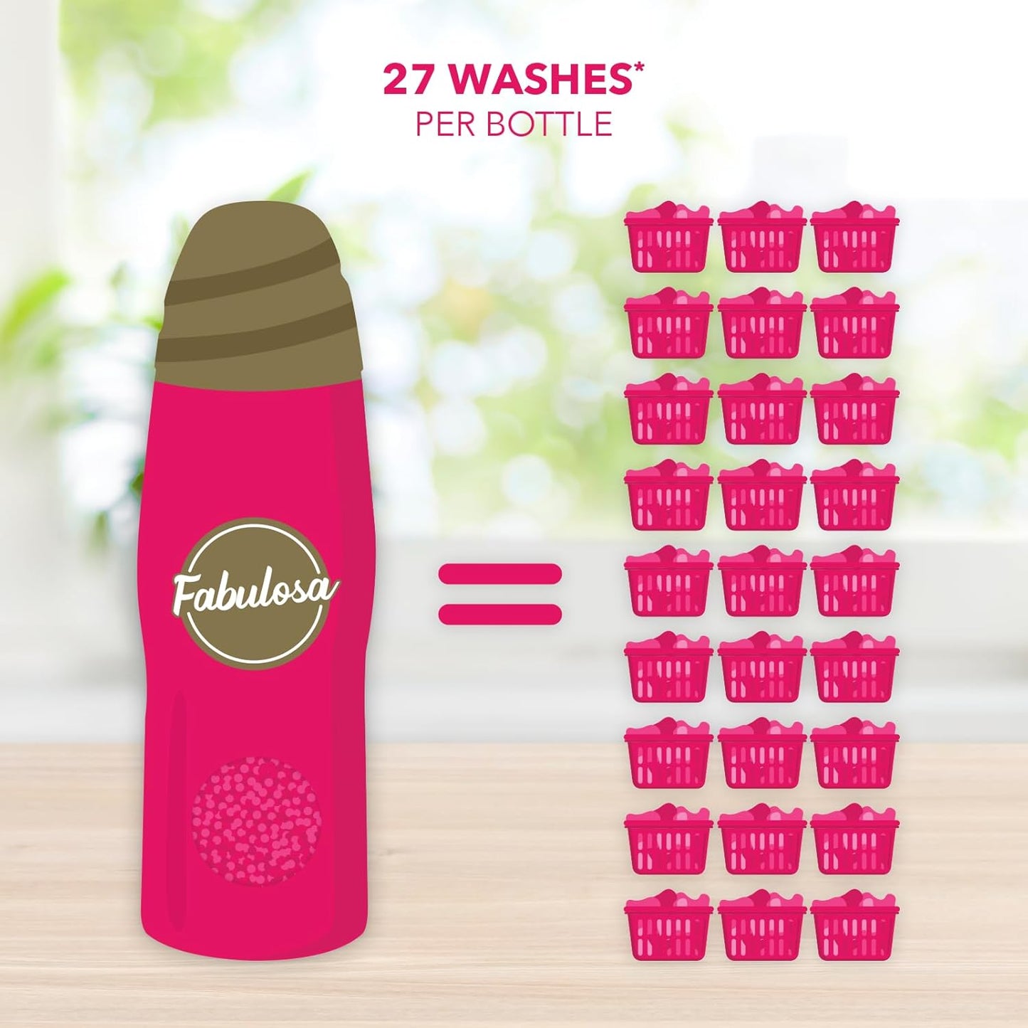 Fabulosa V -Wash Fragrance Boost - Bombaž Fresh - 27 pranj - Omejena izdaja