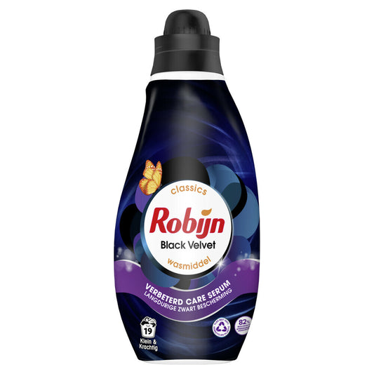 Robijn Detergent Black Velvet 665 ml - Ochrona i luksusowy zapach do ciemnych ubrań