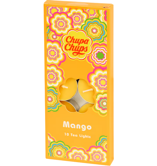 Chupa Chups Teelichter mit Duft 10 Stück - Mango